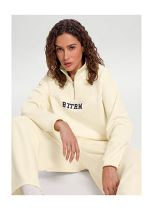 Better League Zip Sweatshirt | Creamy White