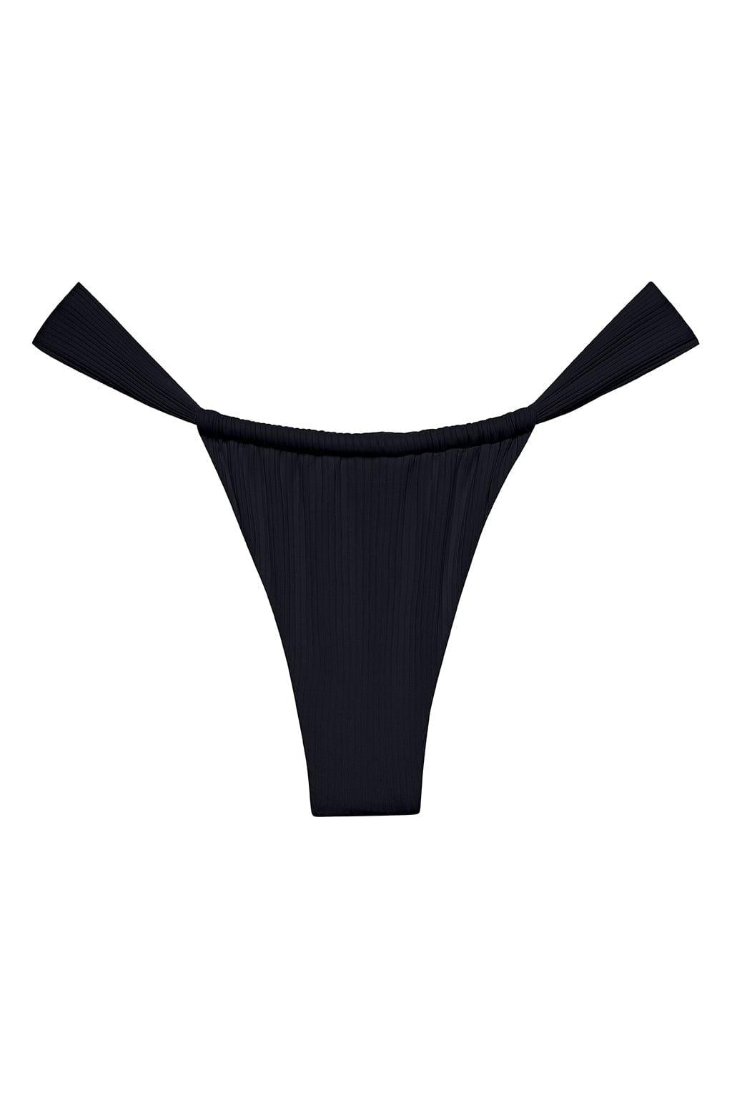 Sandra Bikini Bottom | Black Rib