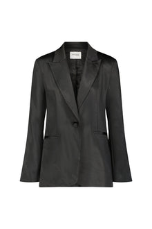 Satin Blazer | Black