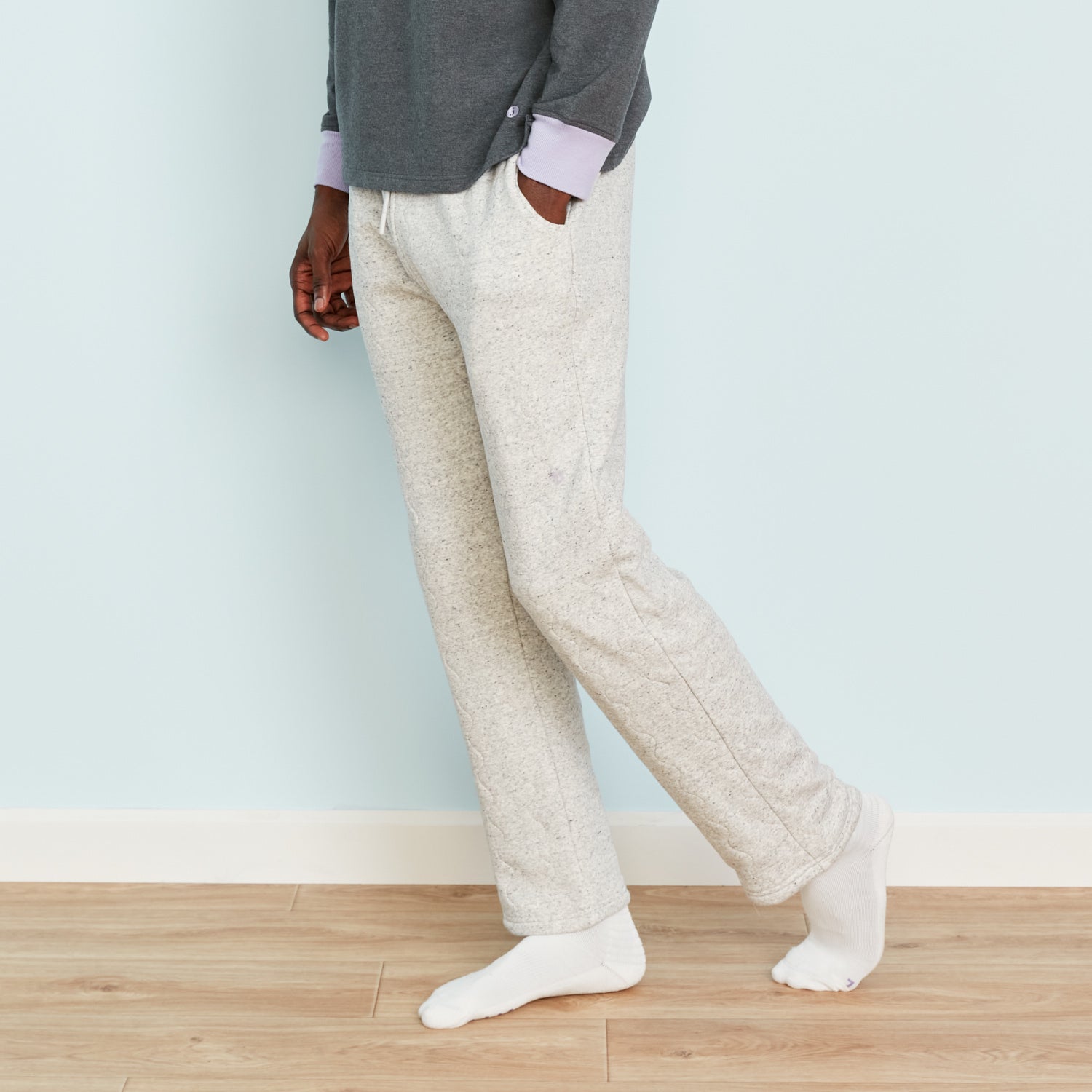 Insulated Double-Fleece Quilted Pants | Salt + Pepper