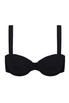 Bustier Bikini Top | Black Rib