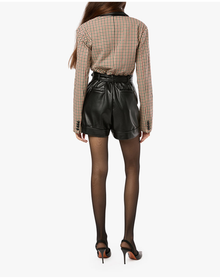 Blazer Romper | Plaid x Black