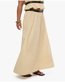 Bow Maxi Skirt | Wood Ash x Black
