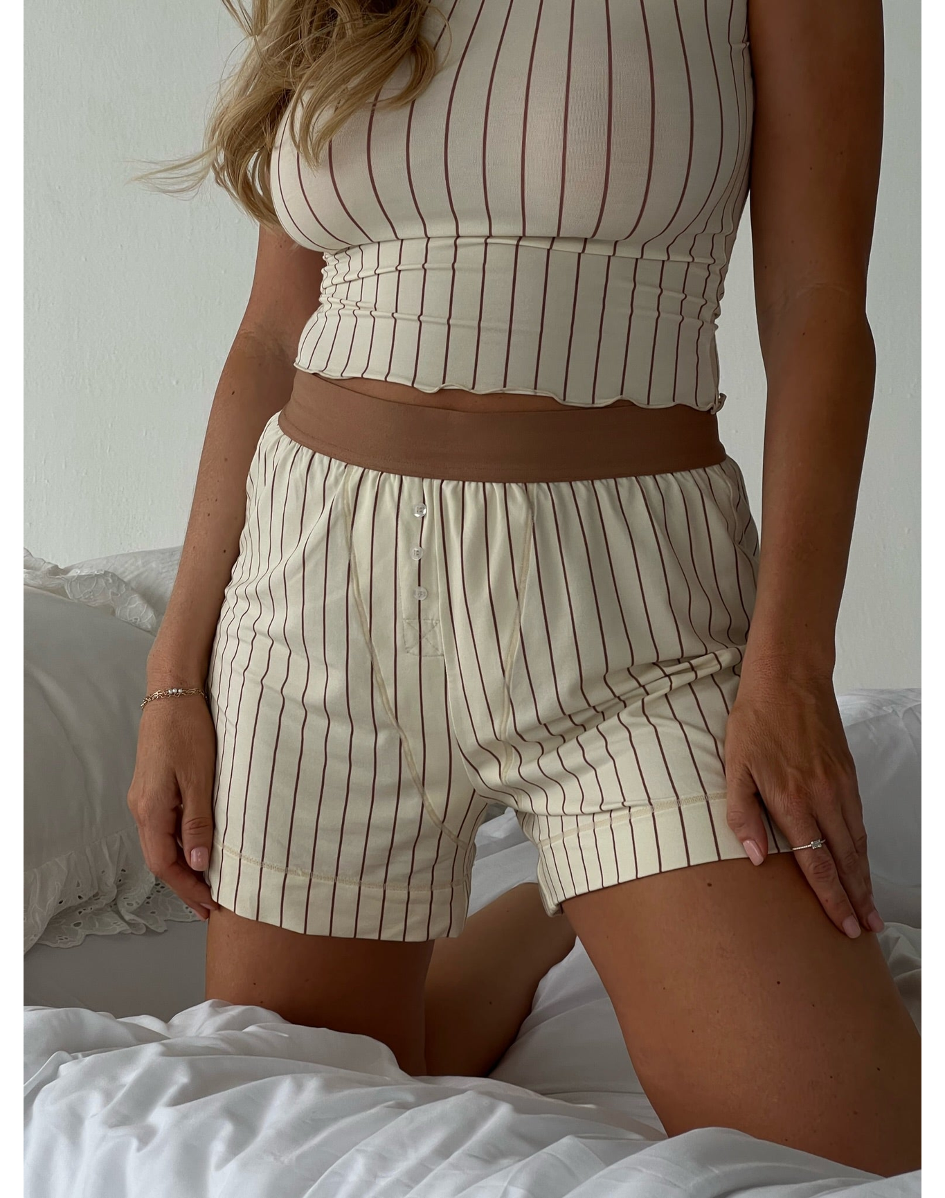 Boxer Short | Cream x Mocha Mousse
