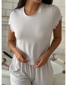 Boxy Baby Tee | Cloud Grey