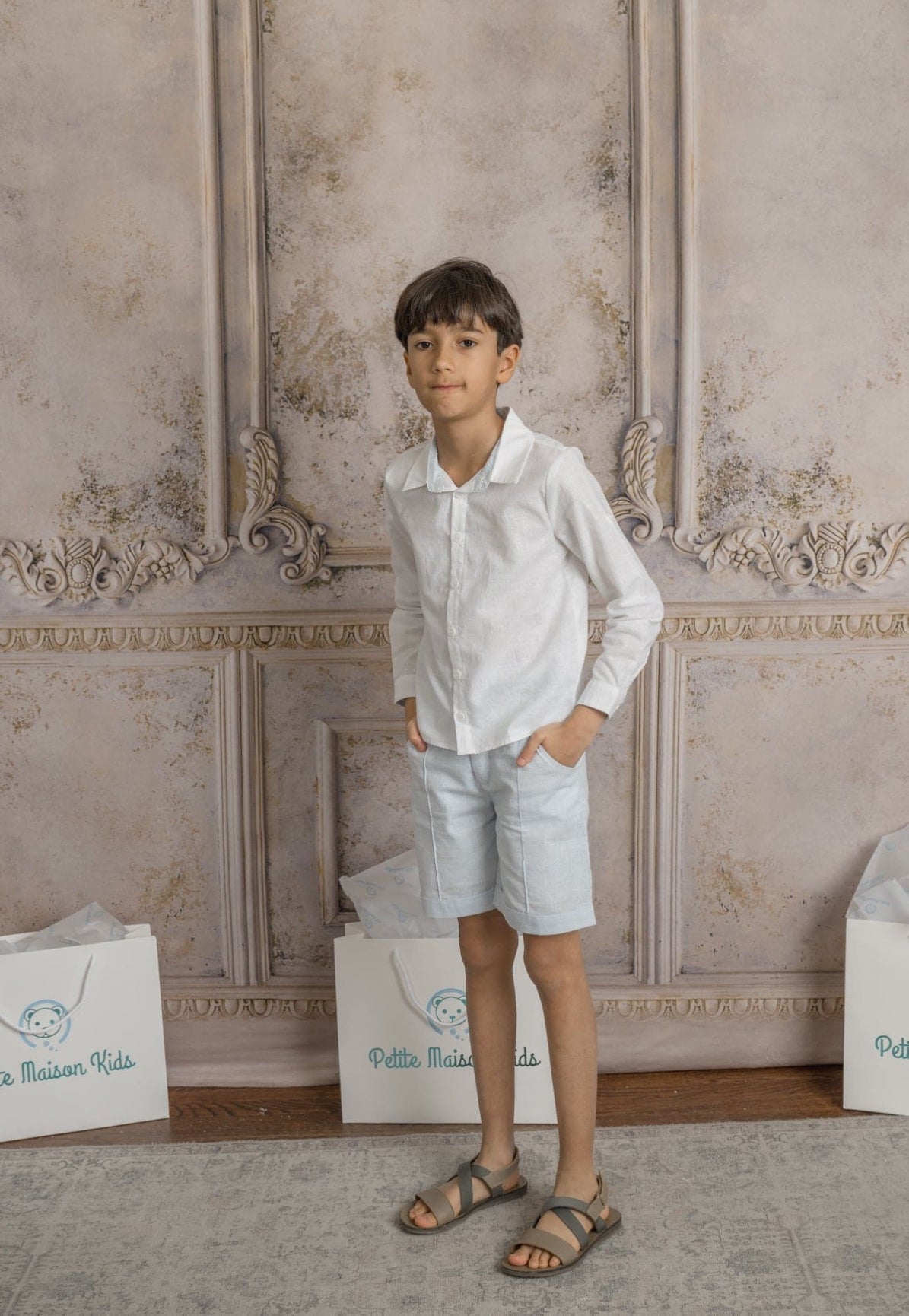 Boy | Charlotte Baby Shorts | Blue