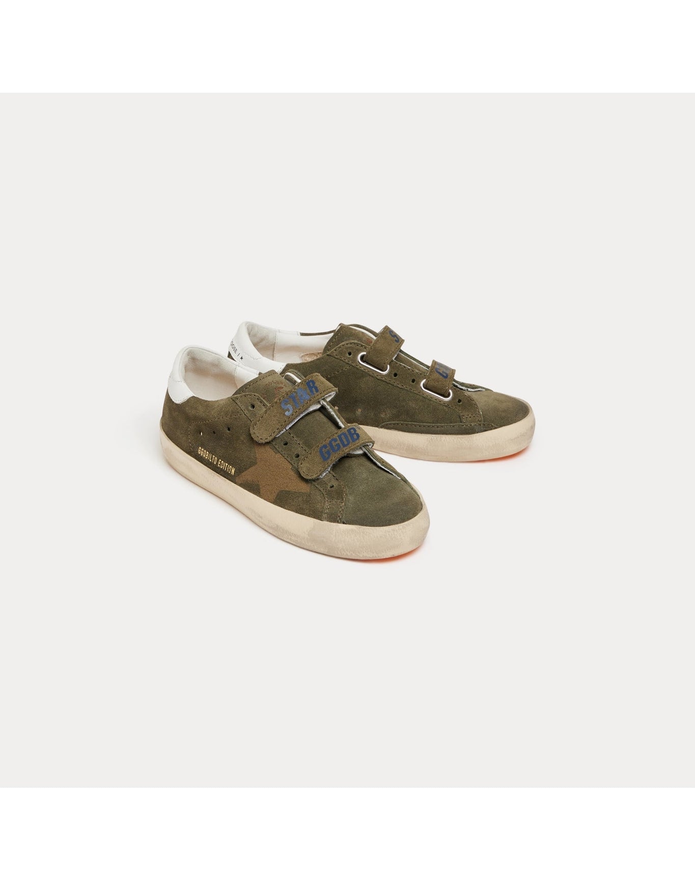 Boys | Star Bonpoint X Golden Goose Low-Top Sneakers | 33-34 | Dark Khaki