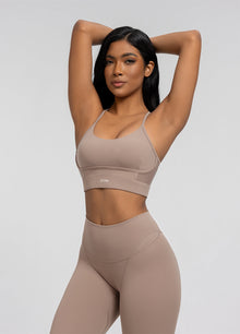 Seamless Crossback Bra | Cocoa