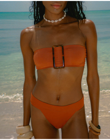 Buckle Bandeau Bikini Top | Sahara