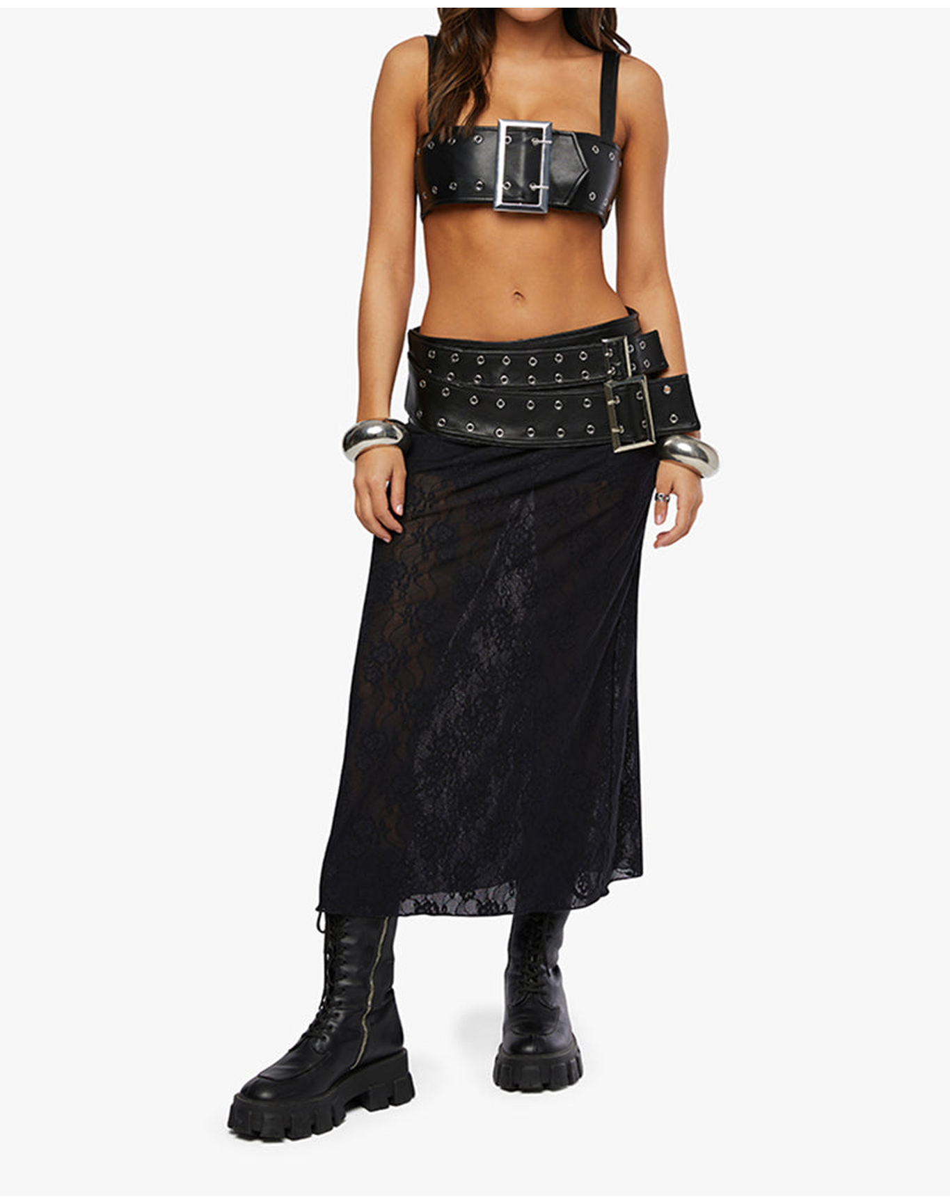 Buckle Bandeau Top | Black