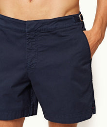 Bulldog Cotton Twill Mid-Length Shorts | Navy