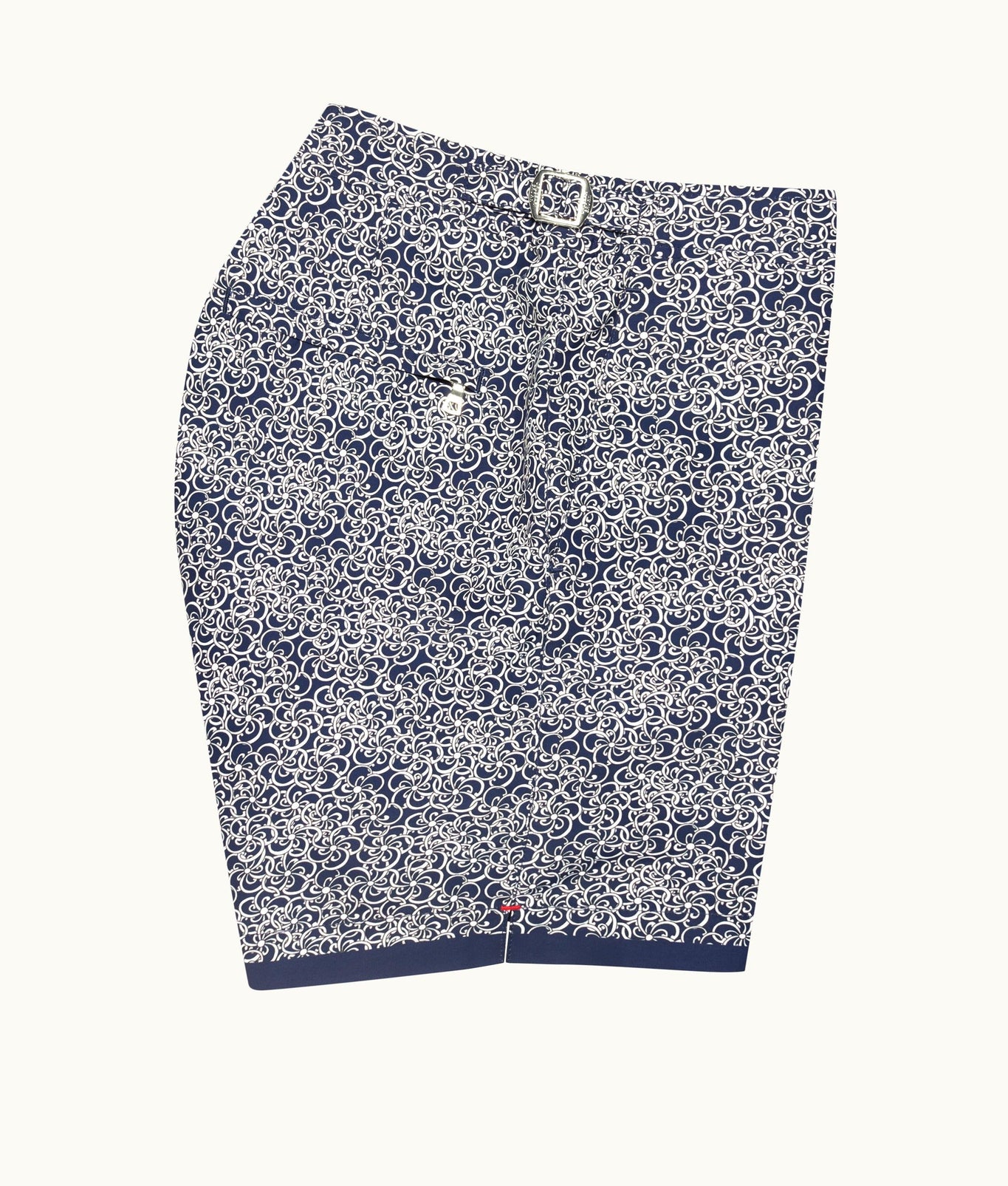 Bulldog Floral Mid-Length Swim Shorts | Midnight Navy