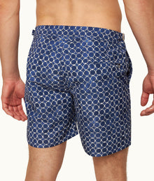 Bulldog Geometric Tile Mid-Length Swim Shorts | Tidal