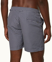 Bulldog Orbit Mid-Length Swim Shorts | Midnight Navy