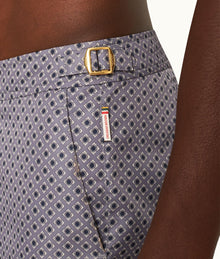 Bulldog Solmio Print Mid-Length Swim Shorts | Taro