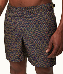Bulldog Sunny Deco Mid-Length Swim Shorts | Midnight Navy