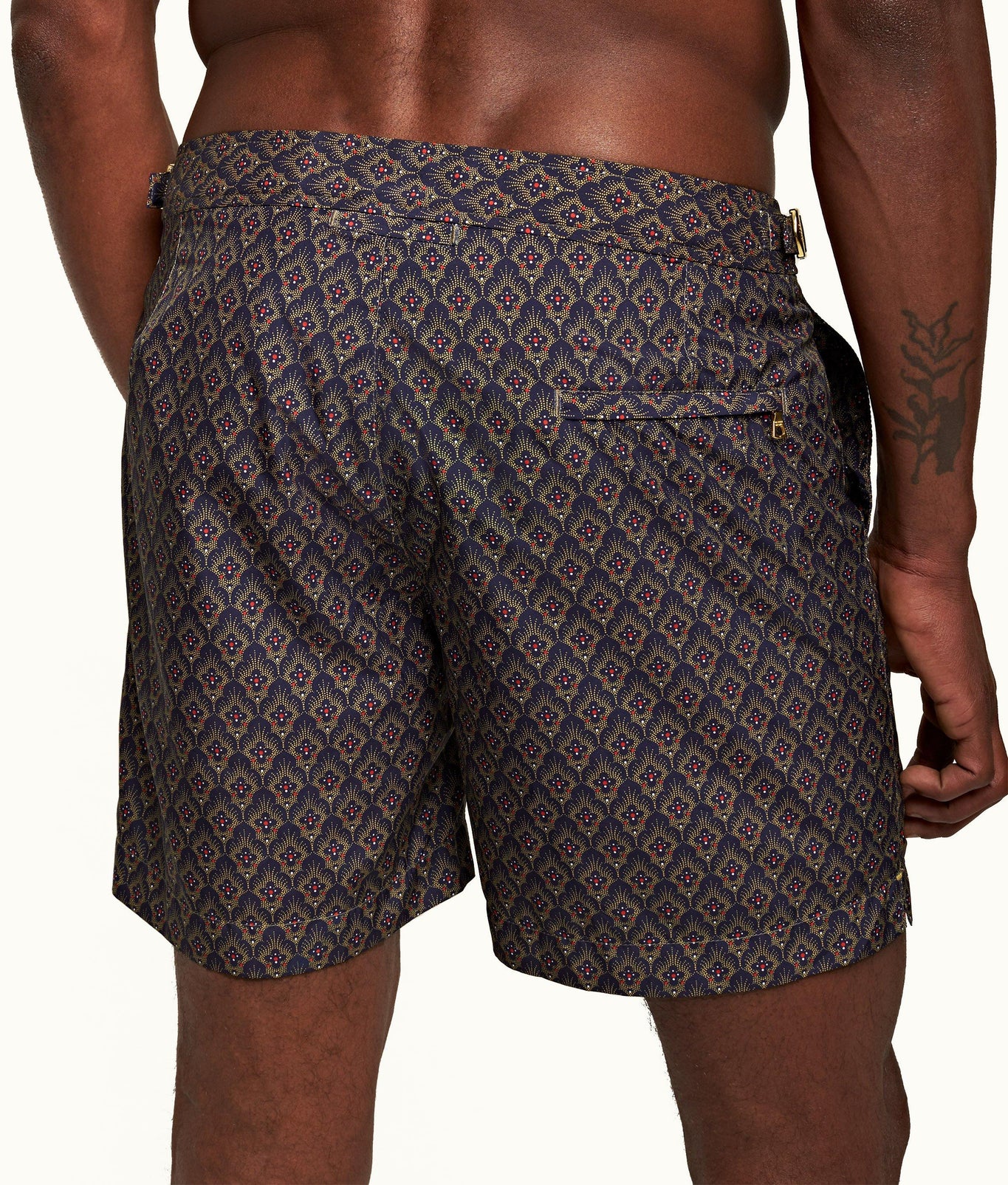 Bulldog Sunny Deco Mid-Length Swim Shorts | Midnight Navy