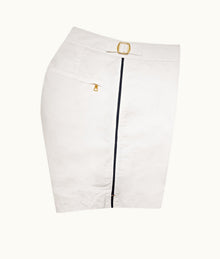 Bulldog Tape Insert Mid-Length Swim Shorts | Sea Mist