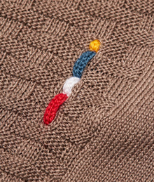 Burnham Silk Tailored Fit Jacquard Knit Silk-Cotton Polo Shirt Colour | Light Plum Wine