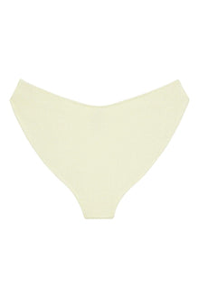 Added Coverage Lulu Zig Zag Stitch Bikini Bottom | Buttercream Rib