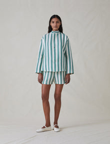 Womens | The Pop-Over Shirt | Green