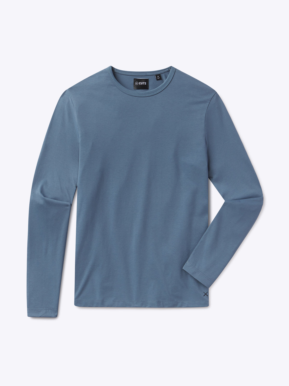 Mens | AO Forever Long Sleeve Tee | Classic-Fit PYCA Pro | Cadet Blue