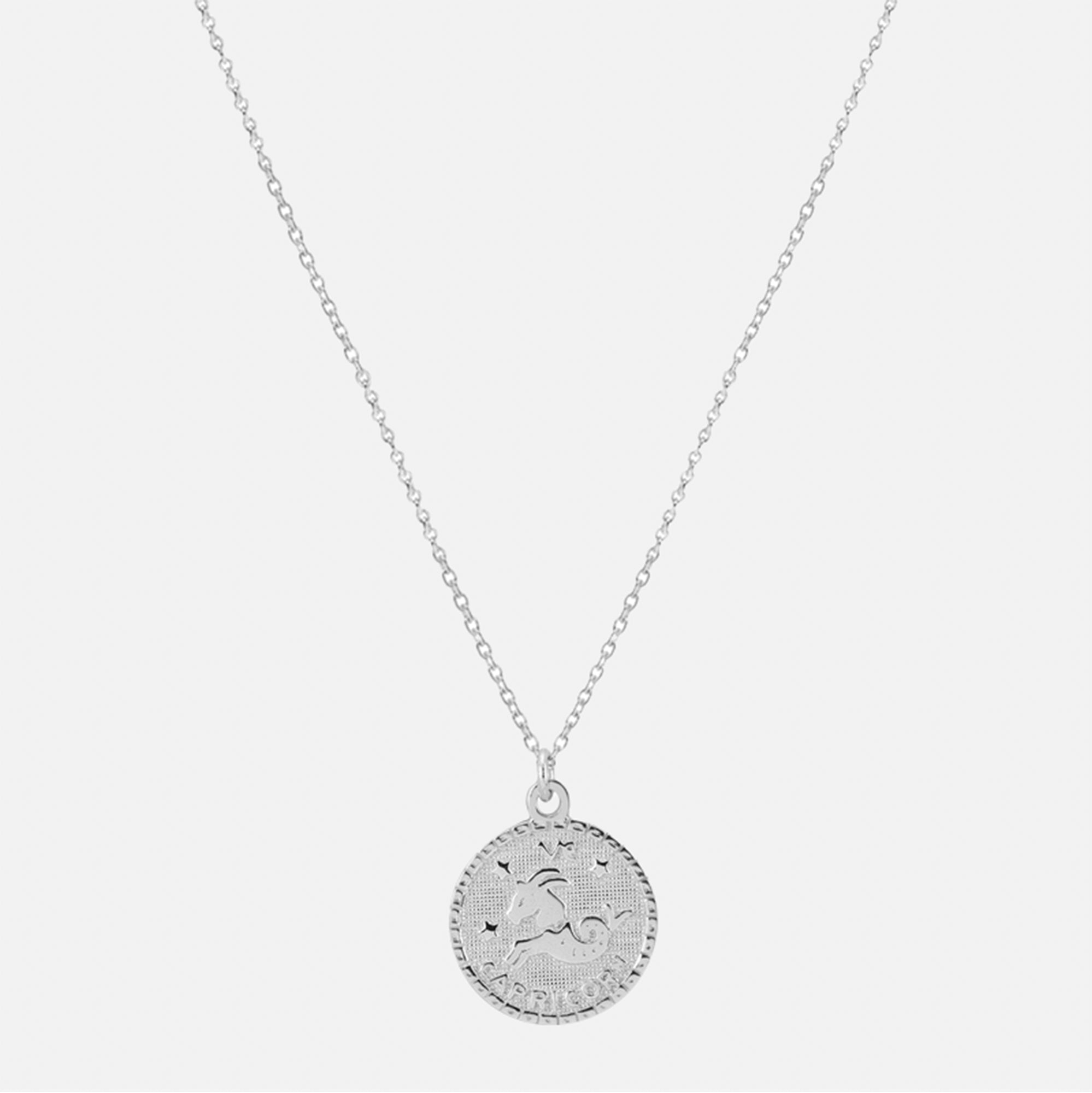 The Zodiac Medal Necklace | Sterling Silver
