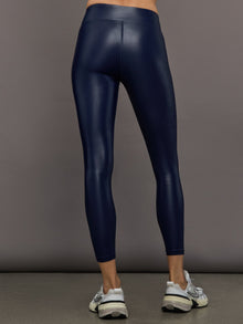 Regular Rise 7/8 Legging in Takara Shine | Navy Blazer