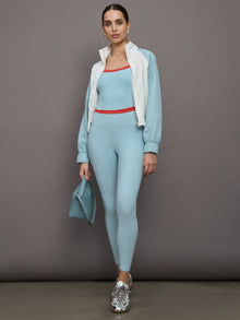 Contrast Waistband Legging in Melt | Sky Blue/ Bittersweet
