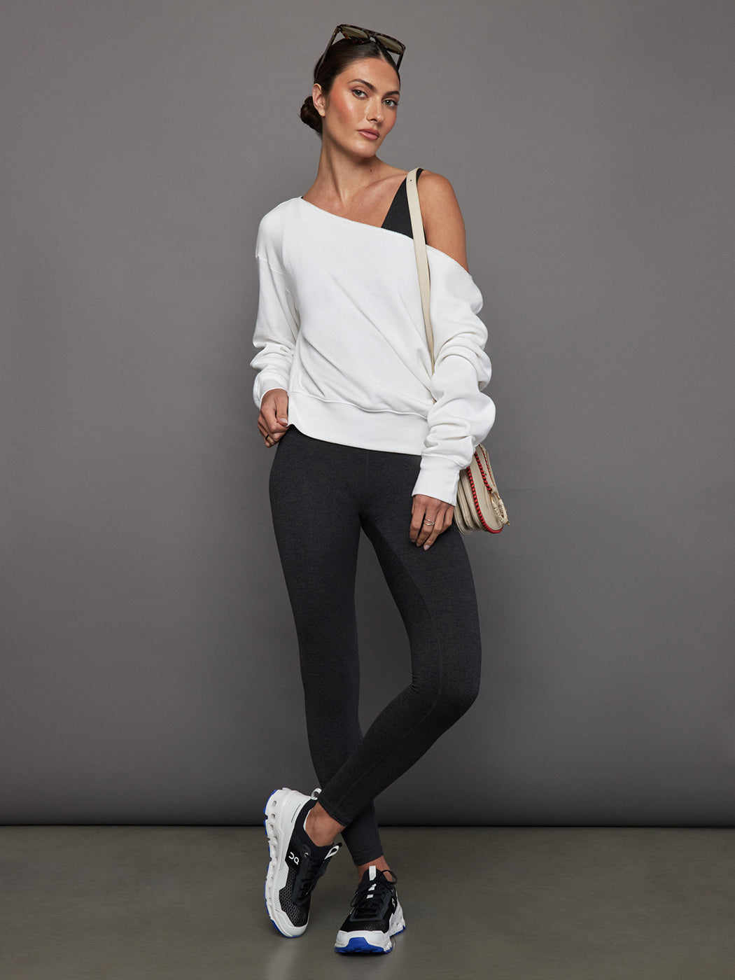 Wrap Bra in Heather Melt | Charcoal Heather