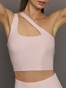 One Shoulder Bra Top in Takara Shine | Lotus
