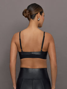 Soft Sculpt Sports Bra in Takara Shine | Black