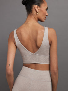 Wrap Bra in Heather Melt | Heather Oatmeal