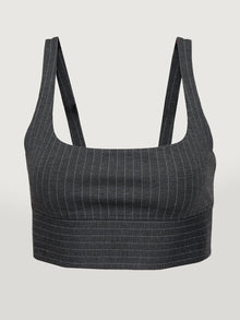 Pinstripe Bra | Black Pinstripe