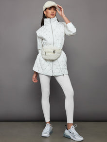 Carbon38 | Diamond Quilted Puffer Vest | White