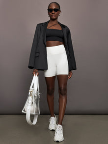 Satin Blazer | Black