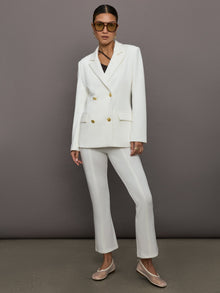 Kick Flare Pant in Scuba | White