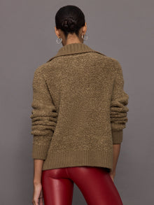 Half Zip Boucle Pullover | Caribou