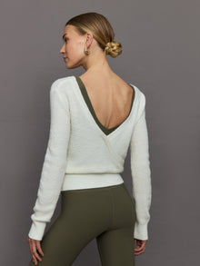 Reversible Boucle Sweater | Off White