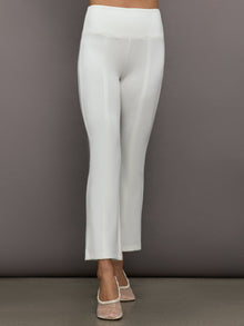 Kick Flare Pant in Scuba | White