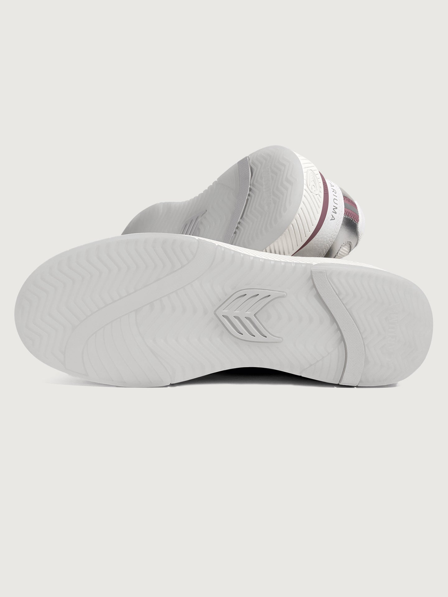 Uba Premium Leather/Mesh Sneaker | White/ Metallic Silver Blush Pink