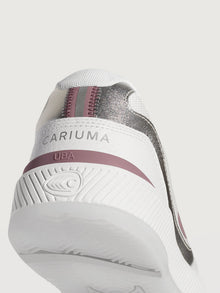 Uba Premium Leather/Mesh Sneaker | White/ Metallic Silver Blush Pink