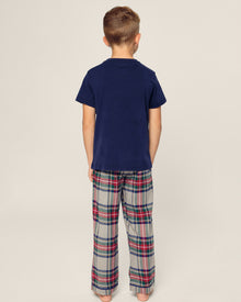 Kid's Brushed Cotton Pajama Pant in Westminster Tartan in Westminster Tartan#Color_Westminster Tartan