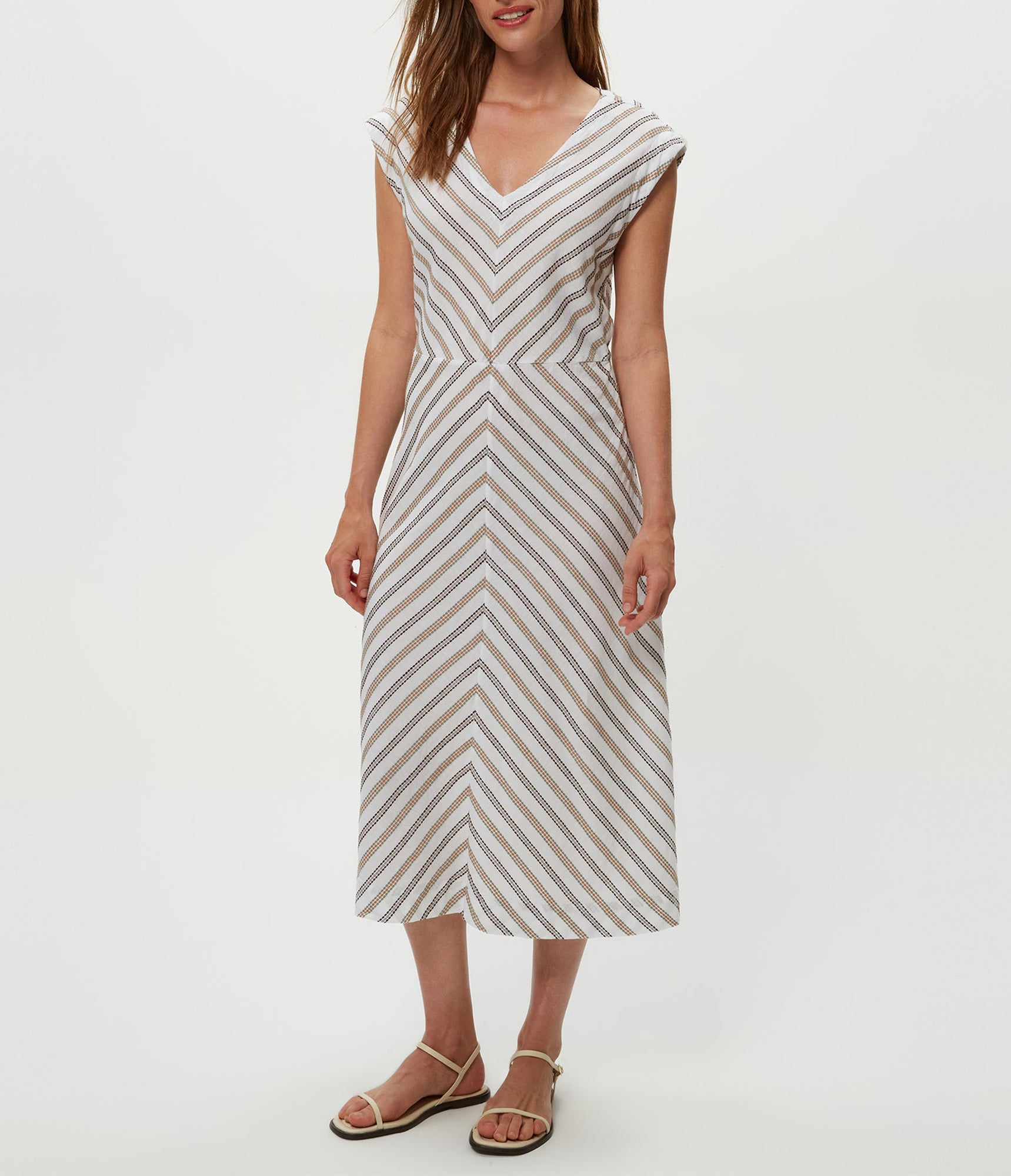 Tess Embroidered Midi Dress | White