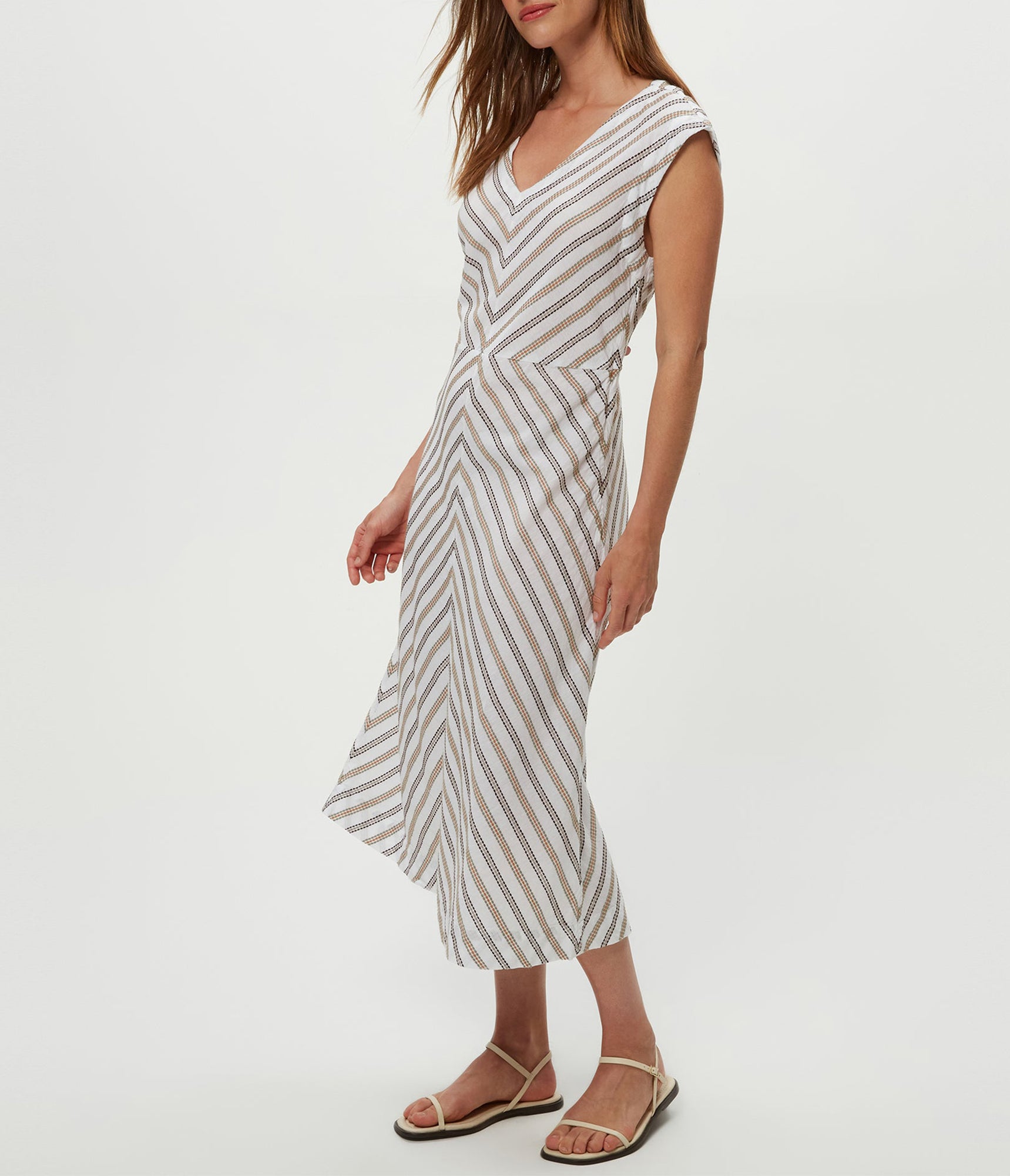 Tess Embroidered Midi Dress | White