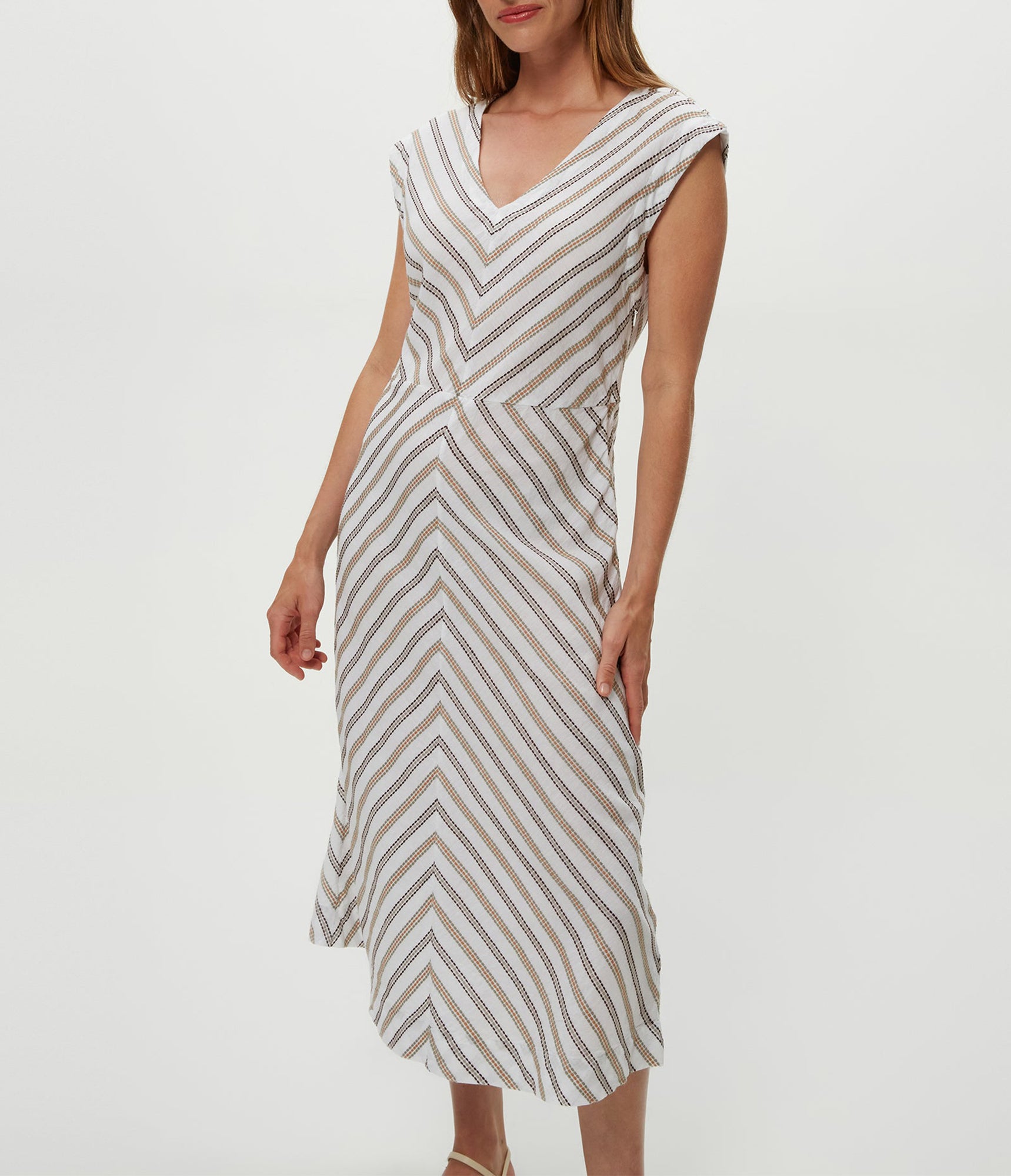 Tess Embroidered Midi Dress | White