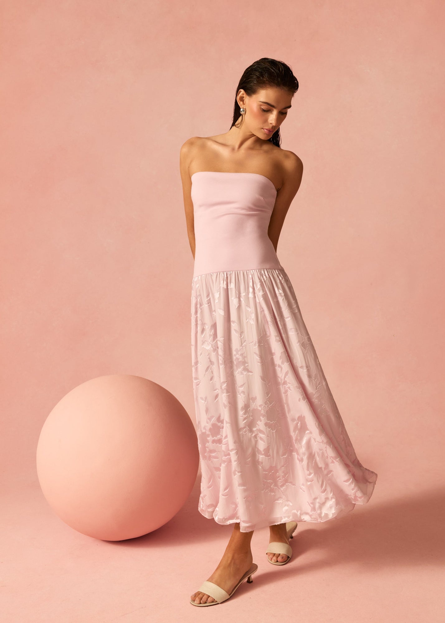 Bari Strapless Dress | Dogwood