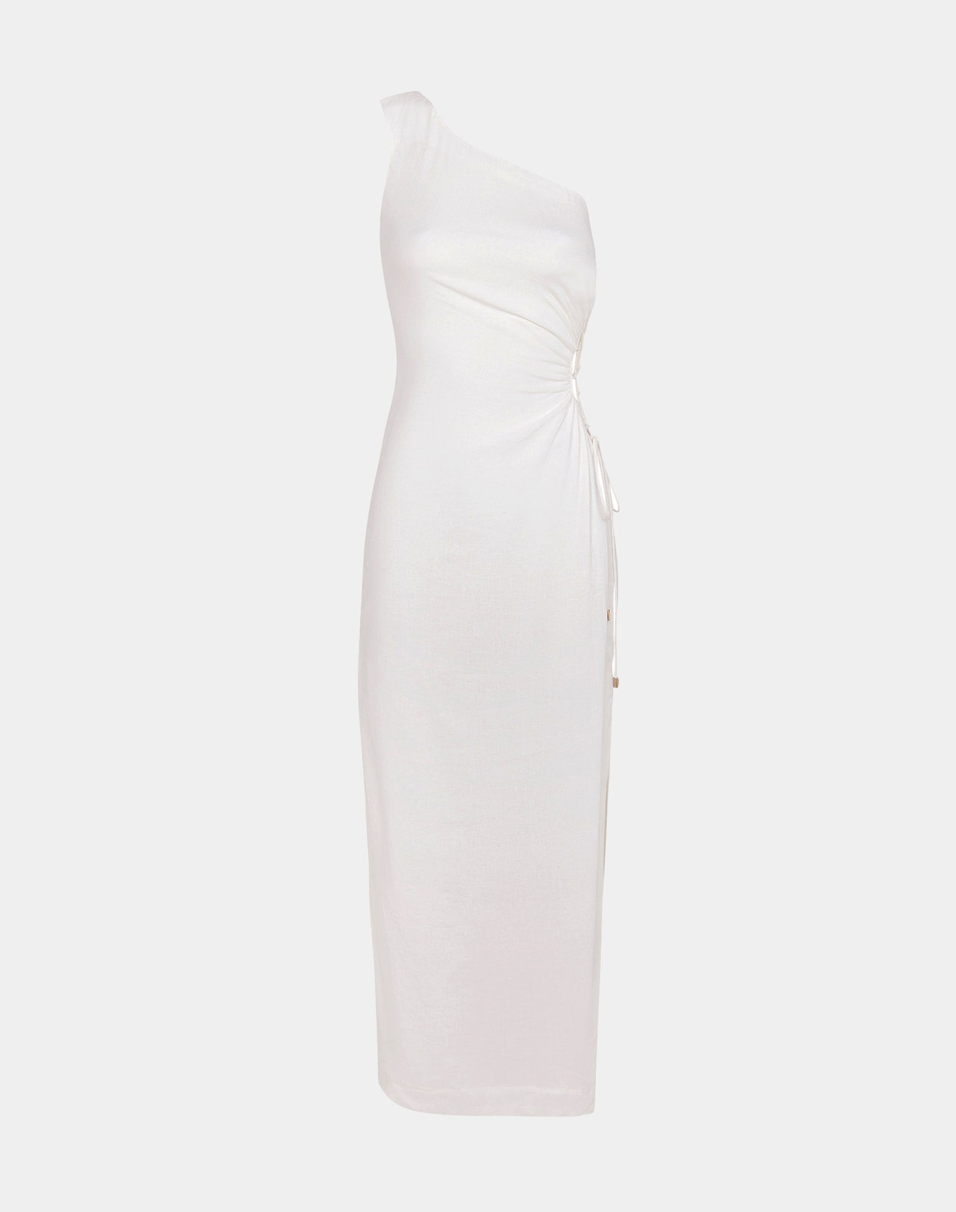 Carina Detail Long Dress | Off White