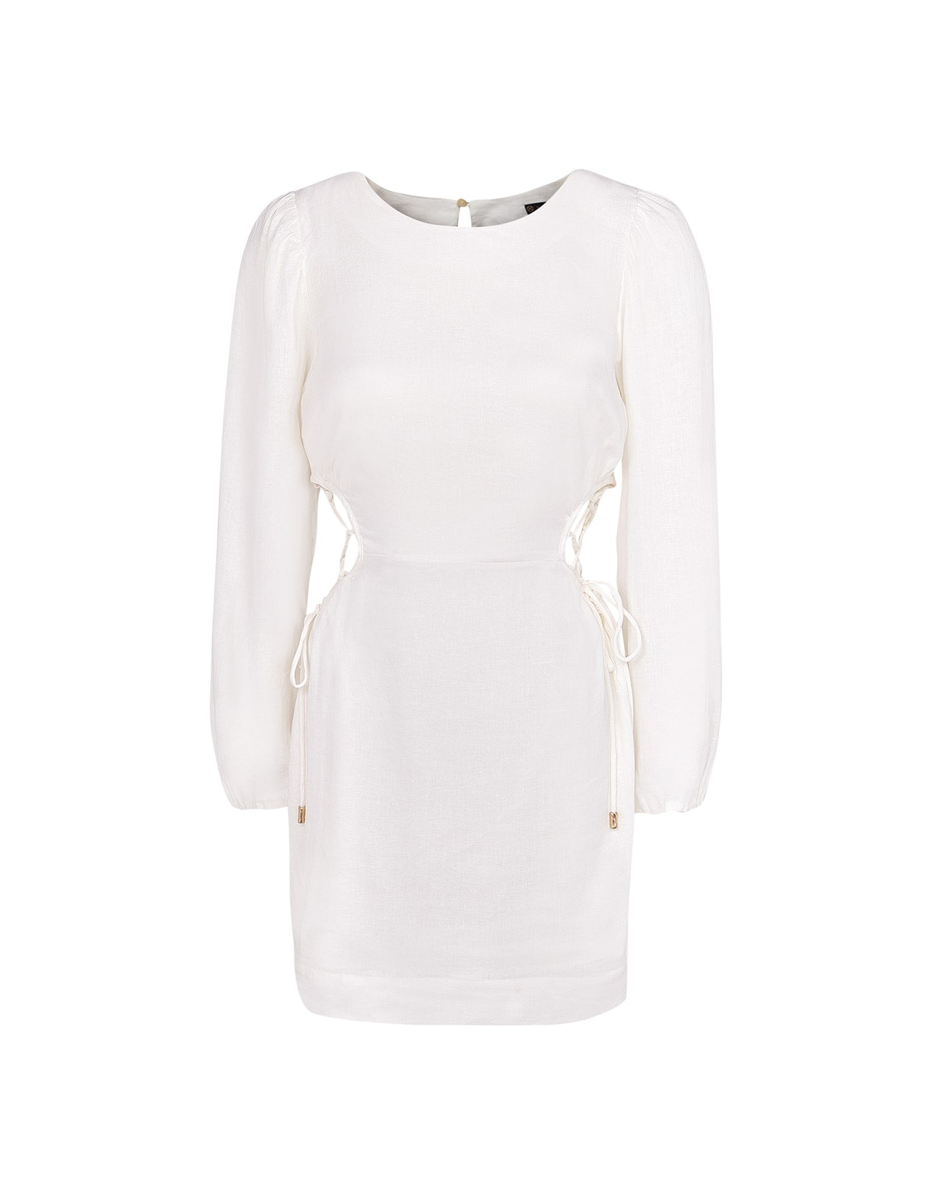 Carina Detail Short Dress | Off White