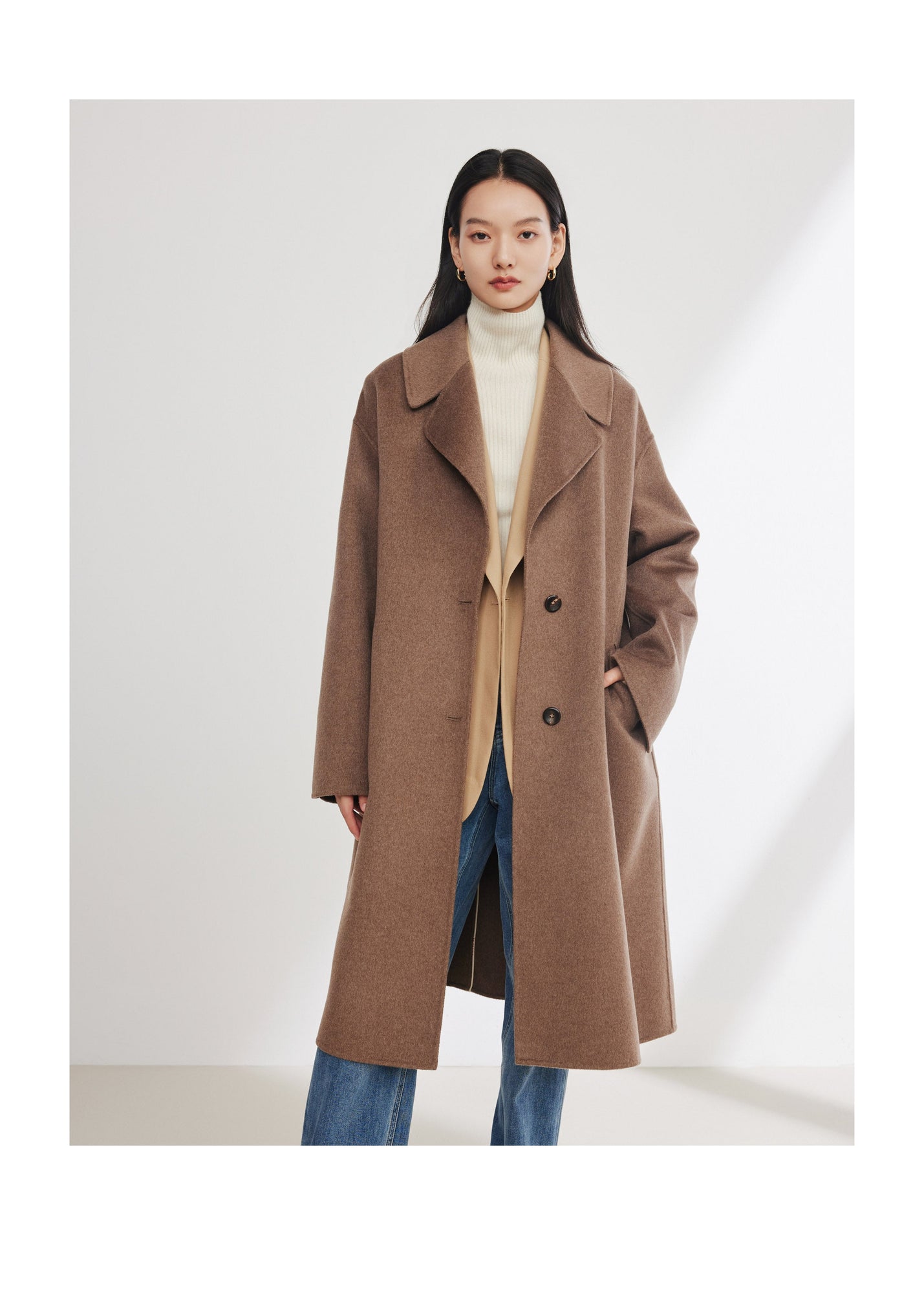 Cashmere Coat Coat | Brown